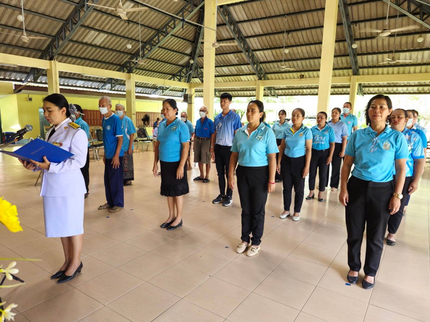 พิธีถวายพระพรชัยมงคล สมเด็จพระนางเจ้าสิริกิติ์ พระบรมราชินีนาถ พระบรมราชชนนีพันปีหลวง พร้อมร่วมร้องเพลงสรรเสริญพระบารมีและเพลงสดุดีพระแม่ไทย เนื่องในโอกาสวันเฉลิมพระชนมพรรษา 12 สิงหาคม 2567