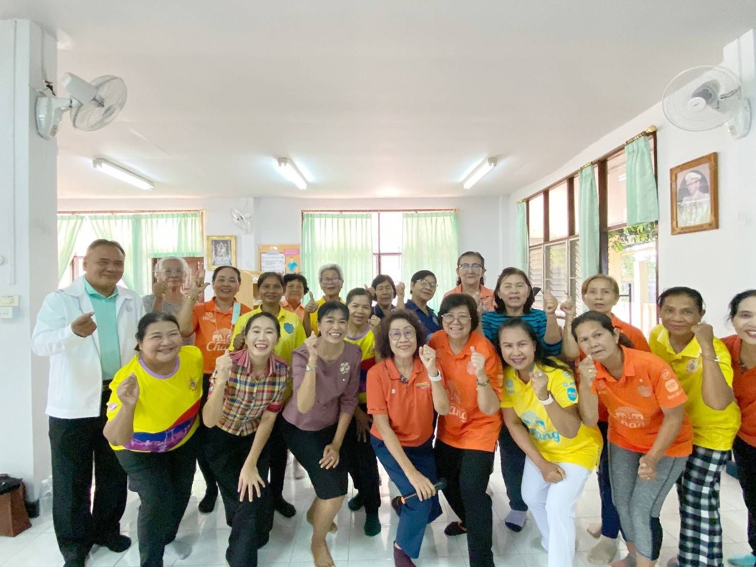 ขับเคลื่อนโรงเรียนผู้สูงอายุในชุมชน จัดการเรียนการสอนสัปดาห์ที่ 9 วิชา การออกกำลังกายสำหรับผู้สูงอายุ